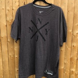 Nike tee shirt RARE NY/NJ super bowl tee s…
